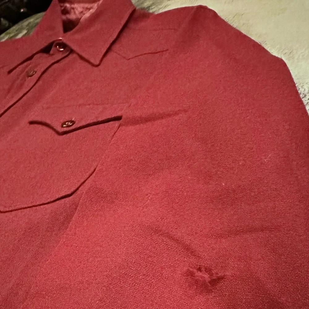 🇺🇸 MADE IN USA PENDLETON 100% Wool Western Shirt - Picture 5 of 7